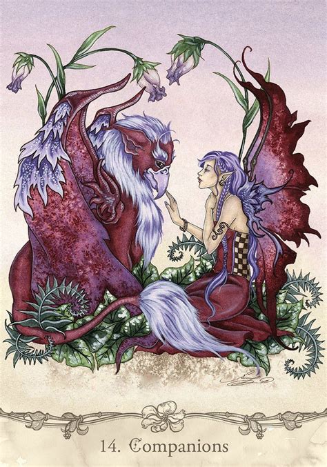 Elves and magical creatures tarot